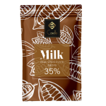 Real milk chocolate drops 35%