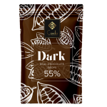 Real dark chocolate drops 55%