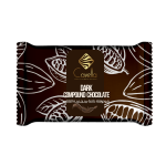 Dark compound chocolate block